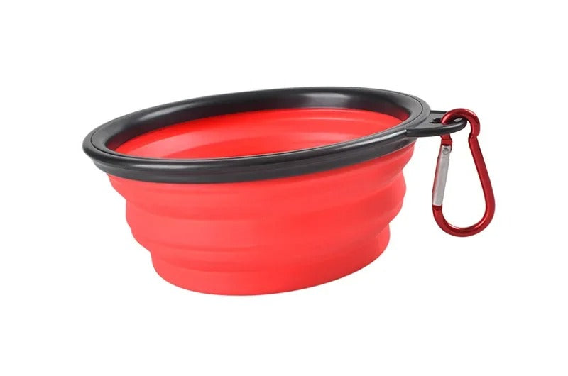 Collapsible Dog Pet Folding Silicone Bowl
